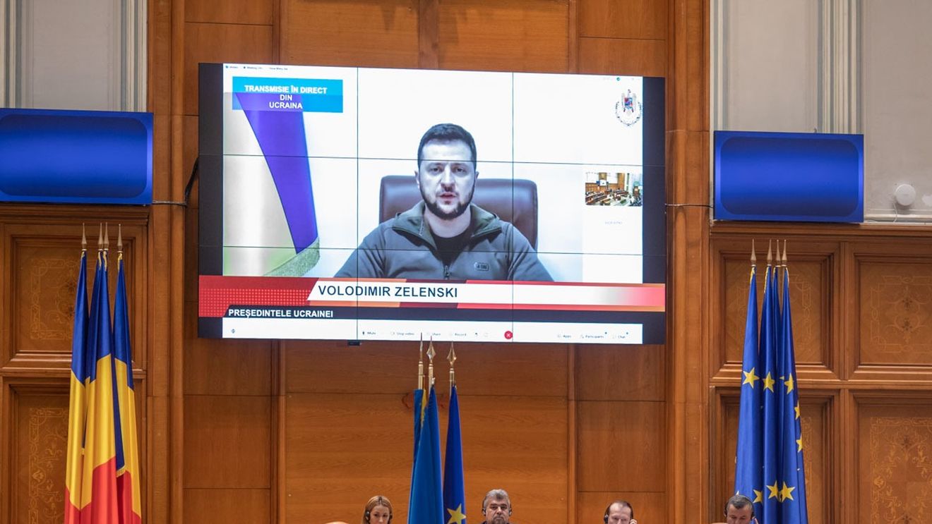 Explicație oficială la problemele tehnice apărute în timpul discursului președintelui Zelenksi în Parlamentul României: S-a descoperit faptul că exista o modificare de parametru, făcută cu foarte scurt timp înainte