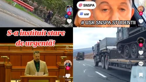 ANALIZĂ Dezinformările din România despre falsele pregătiri de război respectă tiparul fake-news din Republica Moldova, atribuit influenței Rusiei / Postări rostogolite pe rețelele chinezească și rusească TikTok și Telegram