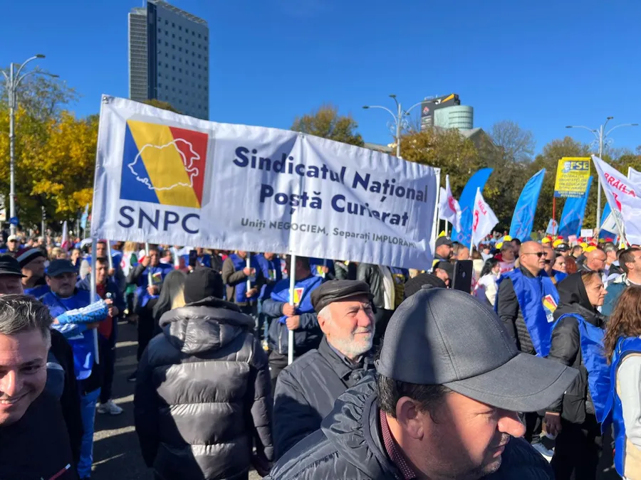 Sindicat posta sindicalisti protest