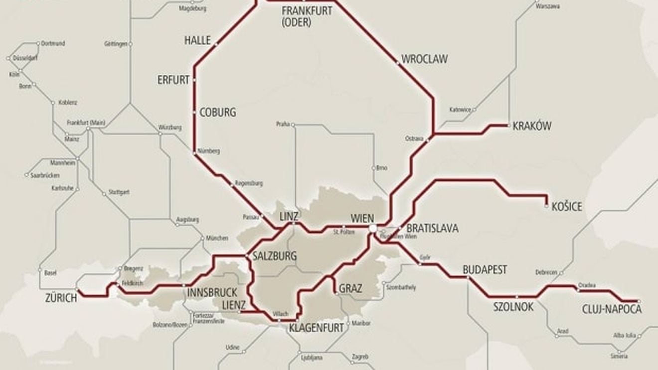 Tren direct Cluj-Oradea-Viena din 2019. Austriecii de la ÖBB intră pe piaţa de transport călători din Romania