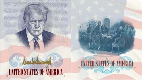 Donald Trump va apărea pe pașapoartele comemorative ale SUA pentru aniversarea a 250 de ani de la Declarația de Independență