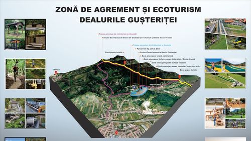 Șase milioane de euro, sănii de vară, pârtie de schi, tiroliene, trasee de biciclete și poteci iluminate - proiectul pentru Gușterlandul din Sibiu, care ar urma să fie amenajat pe 31 de hectare