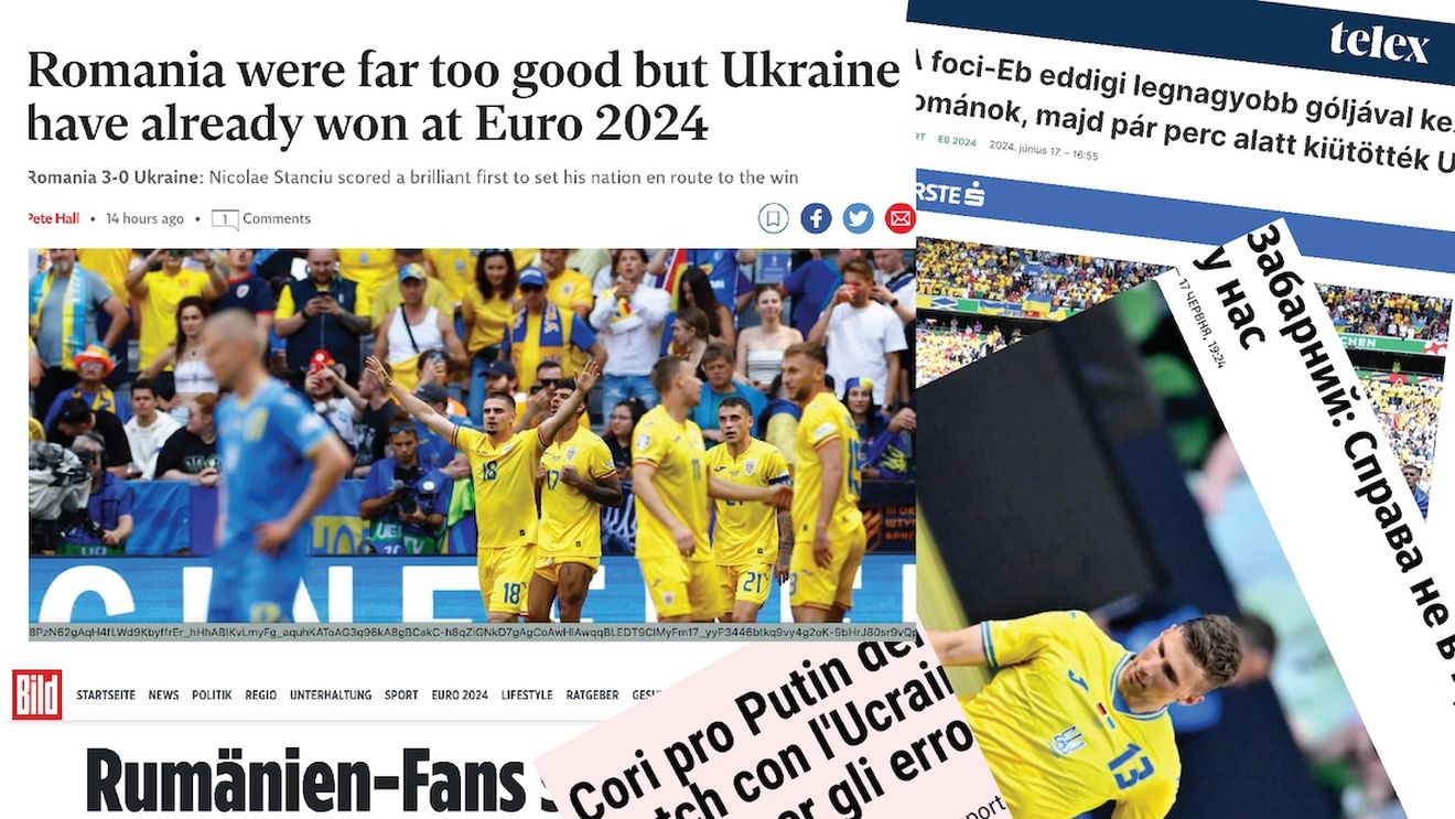 Presa străină despre România – Ucraina 3-0: un fake cu Putin și germani emoționați / The Independent: ”România a fost mult prea bună” / Ungaria: ”România a profitat fără milă de bâlbâielile apărării ucrainene”