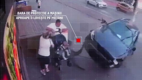 Mărturiile părinților care și-au salvat copilul din calea unei mașini care fusese proiectată pe trotuar, lângă ei, în Galați
