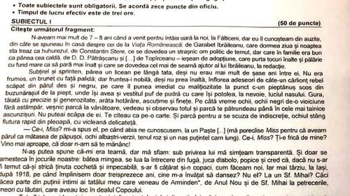 Subiecte simulare Bac Limba română 2022. Eseu despre particularitățile unei poezii de Tudor Arghezi, la real, sau de Ion Barbu, la uman