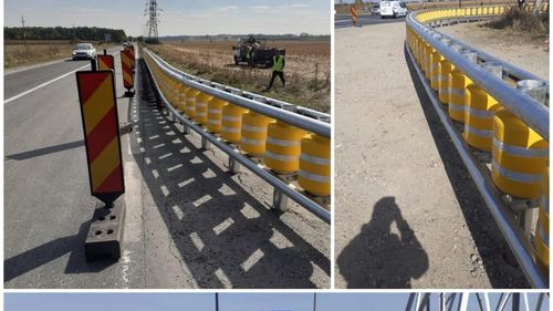 Premieră pe șoselele din Moldova: CNAIR montează parapete pe rulouri între sensurile de mers pe ,,Drumul Morții", DN 28 Târgu Frumos -Iași/Parapetele importat din Coreea de Sud se montează după cel mai grav accident din ultimii ani