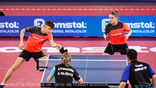 România are patru echipe în optimile de finală ale probei de dublu mixt la Campionatele Europene de tenis de masă Under-21 de la la Cluj-Napoca