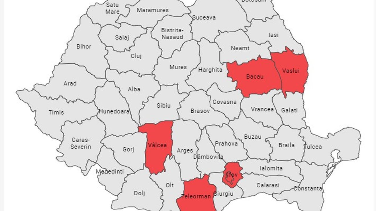 HARTA Cinci județe și București au atins incidența de infectare la care ar trebui impuse restricții. Cum arată situația în restul țării