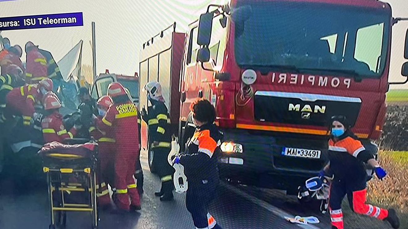 Un bărbat a fost decapitat în urma unui accident auto, în Teleorman / Accidentul s-a produs în urma unei șicanări în trafic / Două TIR-uri și o autoutilitară, implicate în evenimentul rutier