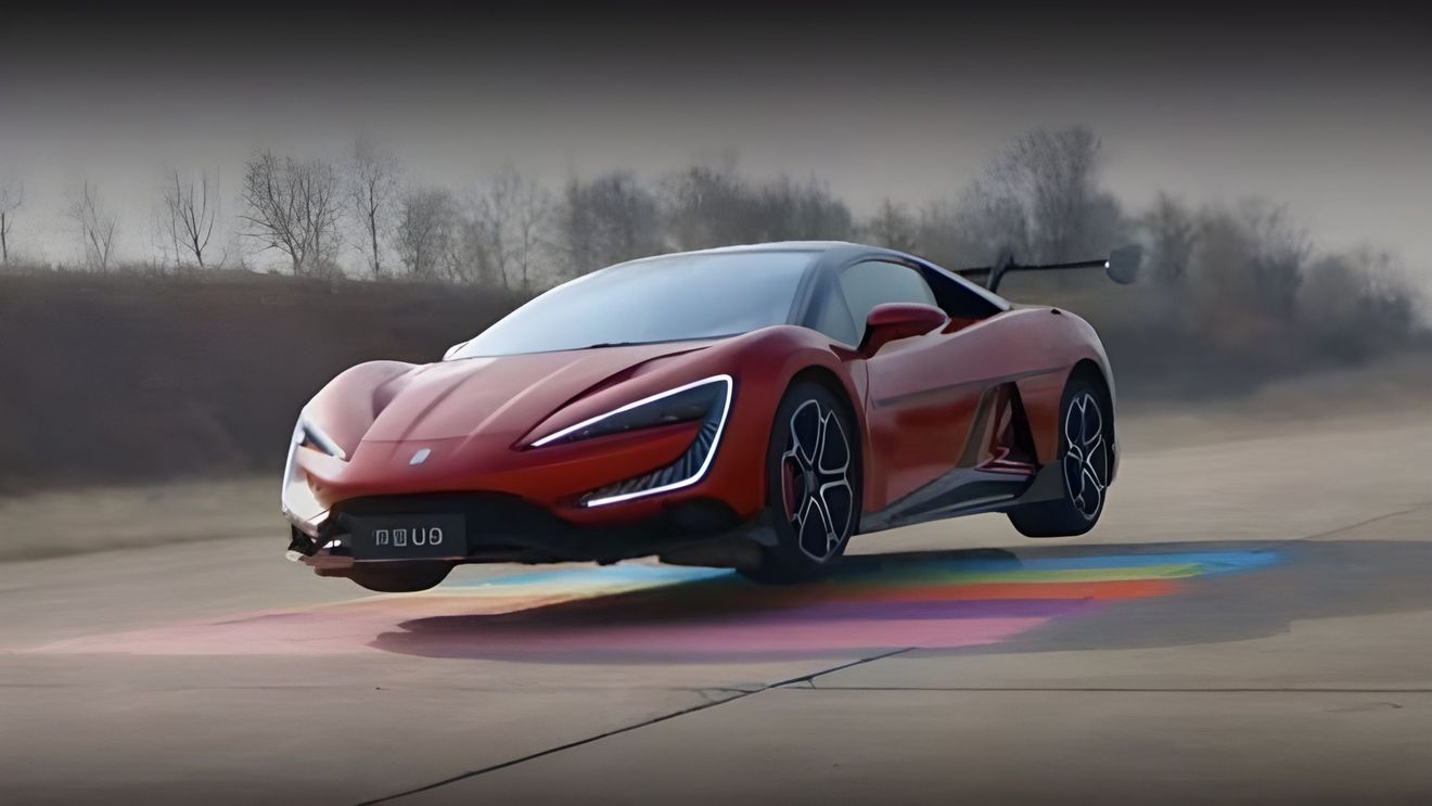 Hipercar electric din China, filmat în timp ce sare peste gropi și alte obstacole în timp ce se conduce singur (VIDEO)