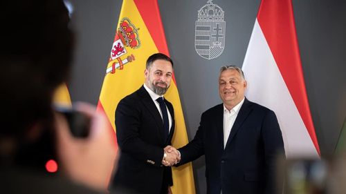 Viktor Orban l-a primit la Budapesta pe Santiago Abascal, liderul partidului VOX de extremă dreaptă din Spania