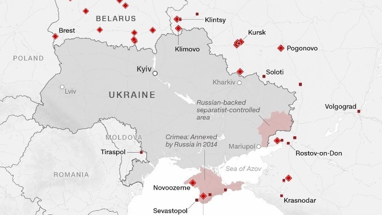 CNN: Ucraina e înconjurată de trupele ruse din trei laturi
