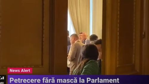 Mai multe persoane fără mască s-ar fi strâns într-o sală din Parlament pentru a-l felicita pe Ludovic Orban de ziua lui/ Florin Cîțu spune că nu știe despre ce e vorba și nu poate comenta