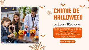 Atelier de chimie pentru copii de Halloween (Parteneriat)