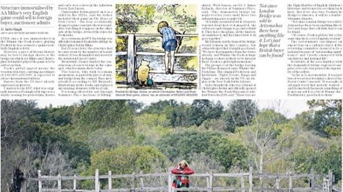 Podul din poveștile cu Winnie-the-Pooh e scos la licitație / Prețul estimat: aproximativ 80 de mii de dolari