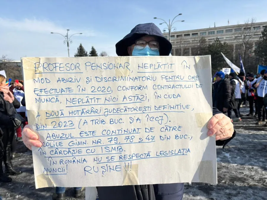 protest profesori Piata Victoriei, Guvern