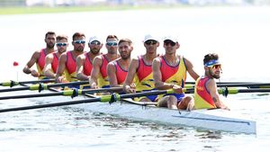 Echipajul de 8+1 masculin al României, locul 5 în finala probei regine de canotaj