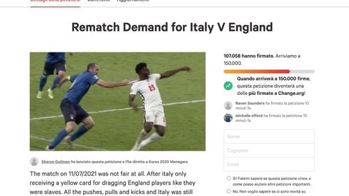 Fanii englezi cer rejucarea finalei Euro 2020. ”Italienii au tras de jucătorii englezi de parcă ar fi fost sclavi”