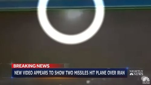 VIDEO Avionul prăbușit lângă Teheran a fost lovit de două rachete ale armatei iraniene