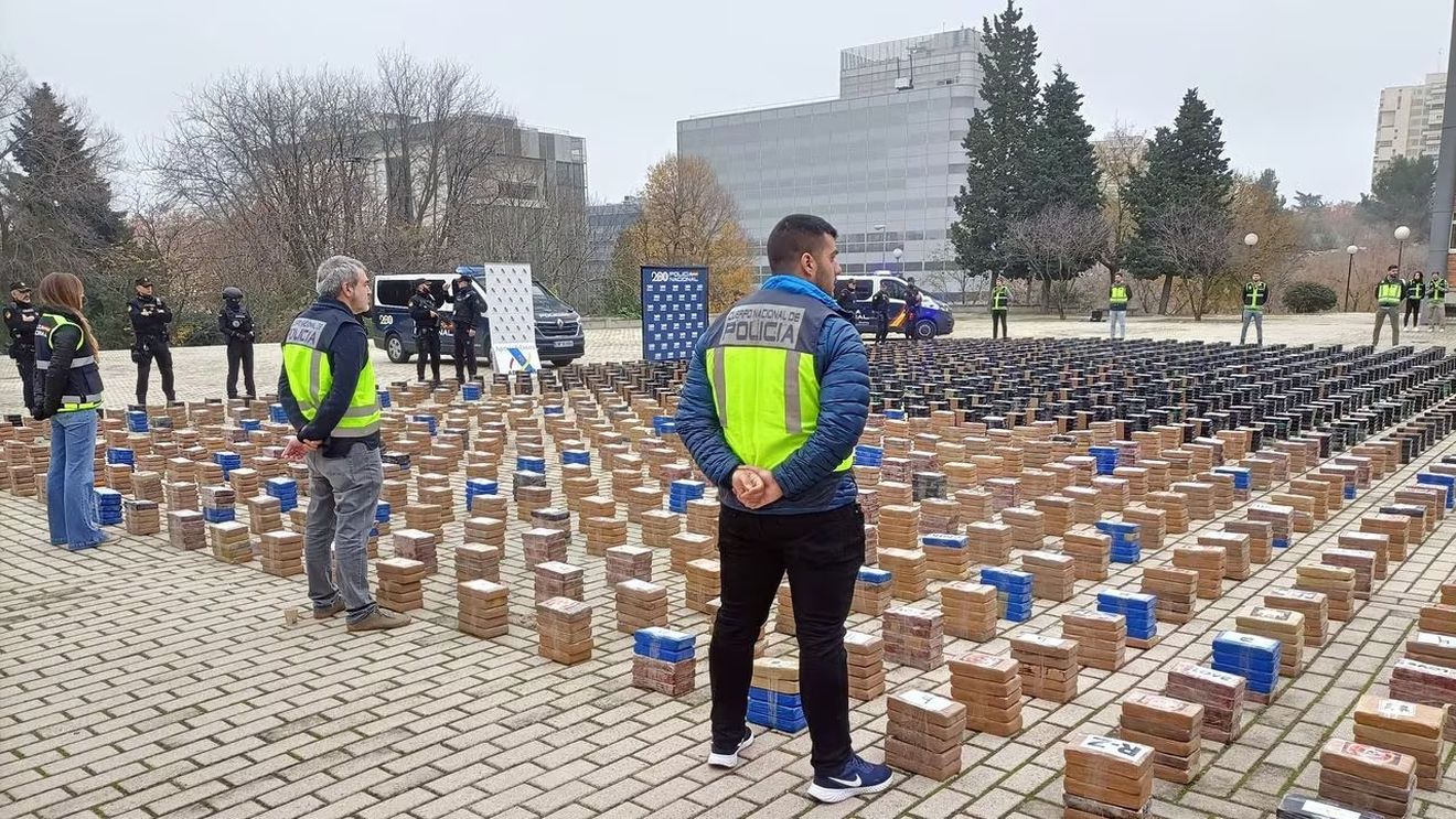 Captura istorică a poliției spaniole: 11 tone de cocaină