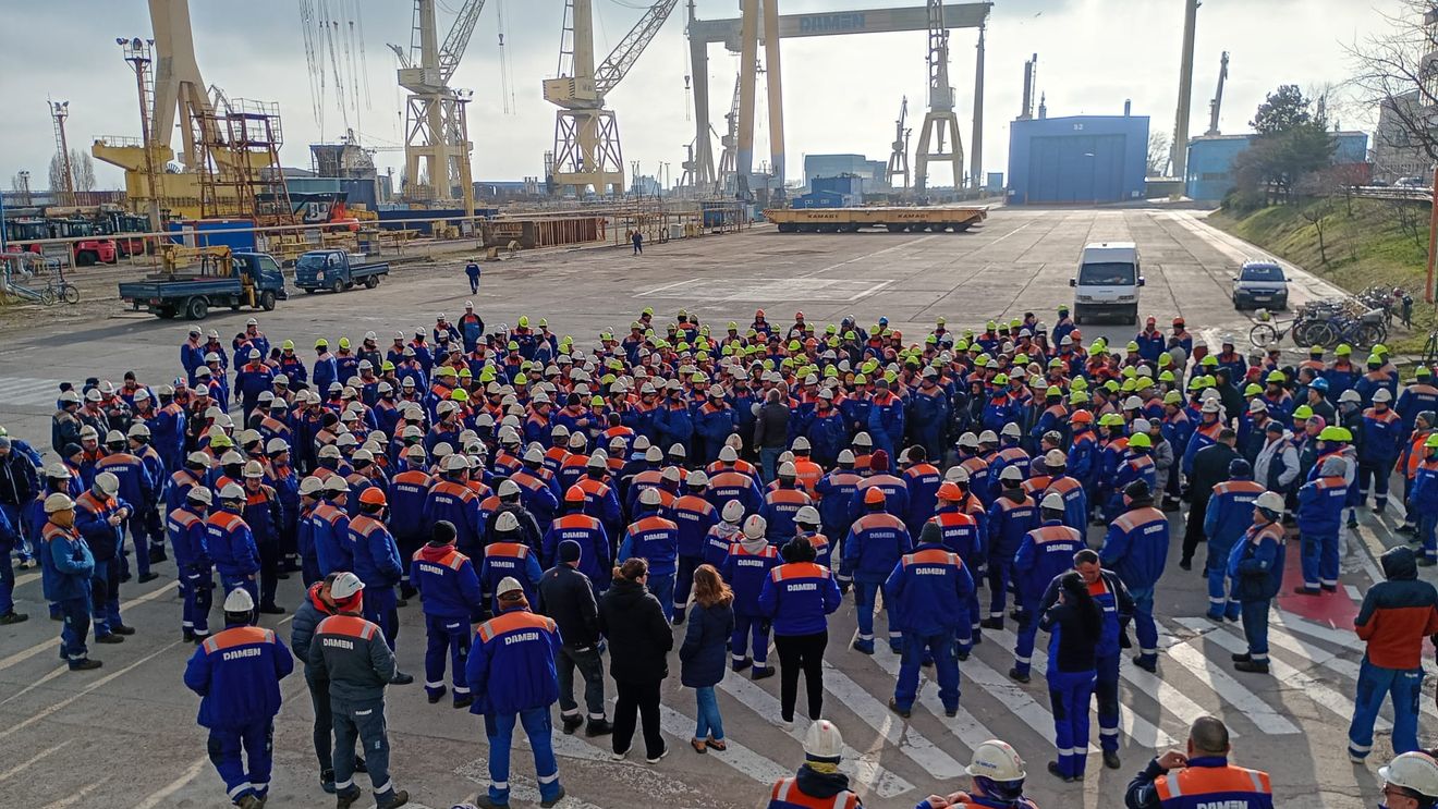 BREAKING Damen Shipyards, compania care deține o parte din Șantierul Naval Mangalia va deschide procedura de faliment, anunță Blocul Național Sindical