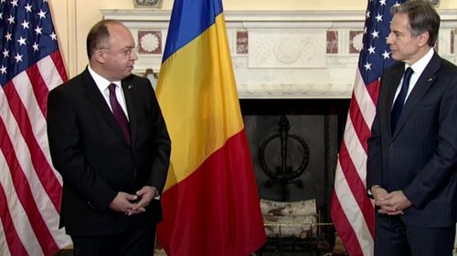 VIDEO Ministrul Aurescu, declarație la Washington: ”Dragă Tony, SUA pot conta pe România, ca unul dintre cei mai puternici aliaţi şi parteneri”/ Secretarul de stat Antony Blinken: ”România poate conta pe SUA”