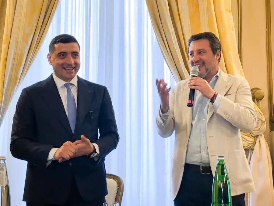 Matteo Salvini și George Simion la Roma 14 mai 2025