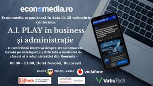 Vino la Conferința Economedia: A.I. PLAY în business și administrație / Participare gratuită