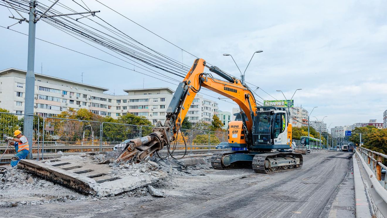 Primăria Capitalei anunță redeschiderea circulației pe Podul Grant la sfârșitul lunii. Lucările pe sensul Crângași-Turda au ajuns la 95 %