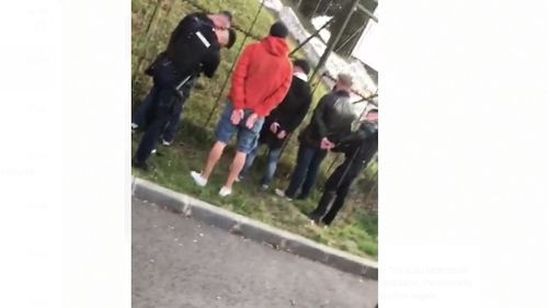 VIDEO Jandarmii au intervenit între suporteri la meciul din Cupa României dintre Ripensia Timișoara și Dinamo București / Au fost imobilizate șase persoane