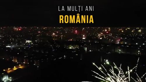 VIDEO Cum s-au văzut filmate cu drona exploziile de artificii din București în noaptea de Revelion