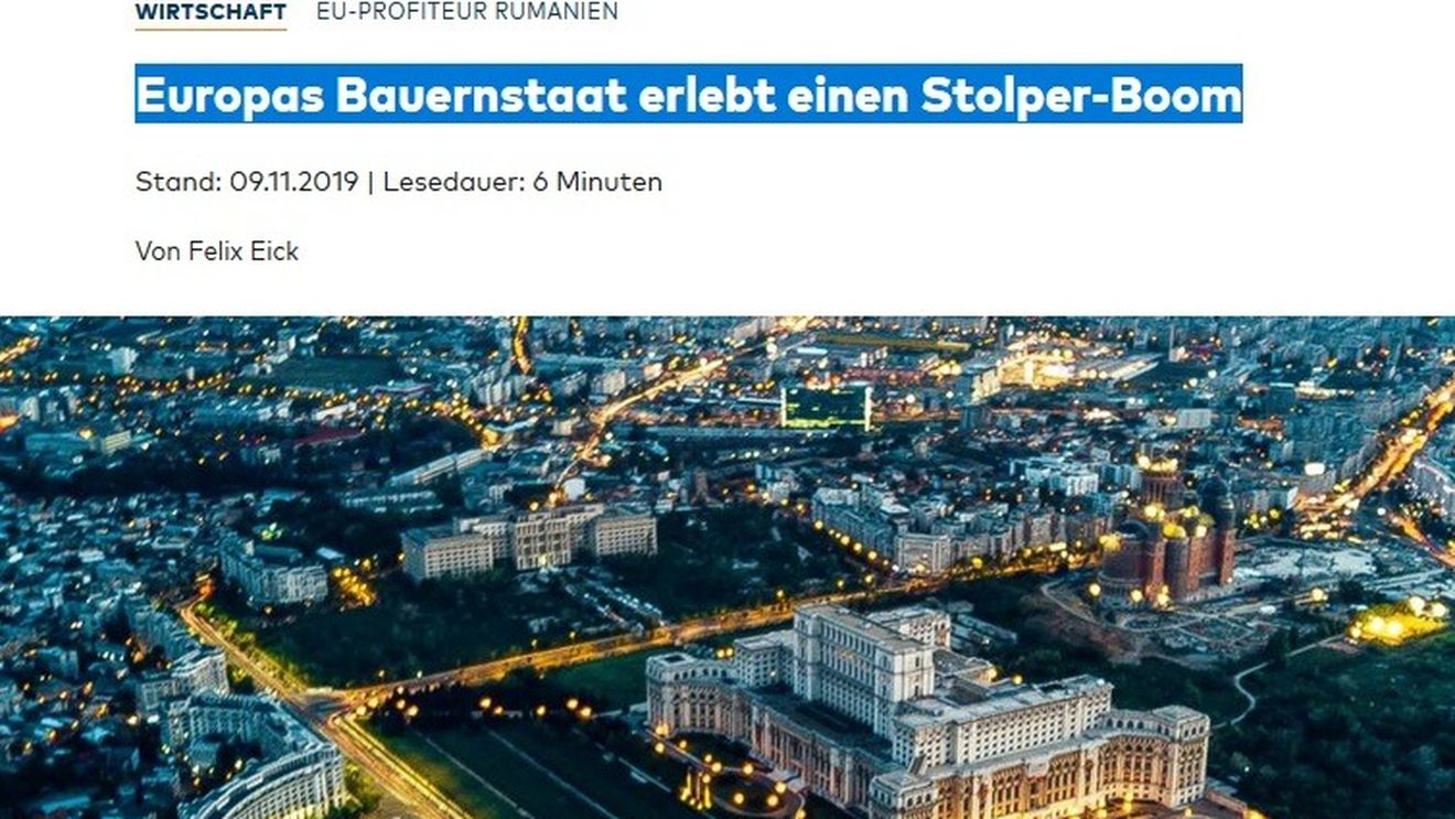 România, portret de țară realizat de o influentă publicație germană / Cele două mari probleme cu care se va confrunta guvernul Orban