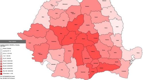 HARTĂ: Nou record de cazuri de rujeolă înregistrate într-o săptămână / Un bărbat de 41 a decedat / Numărul morților a ajuns la 13