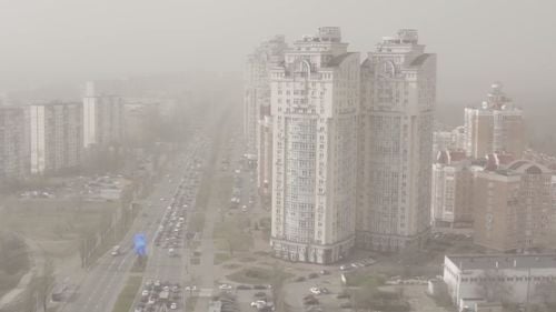 VIDEO Kiev a devenit cel mai poluat oraş din lume după incendiile de la Cernobîl