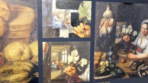 Scenă biblică descoperită într-un tablou vechi de sute de ani, la Muzeul Brukenthal / Experții au descoperit episodul ”Cina din Emaus” sub un strat de vopsea neagră