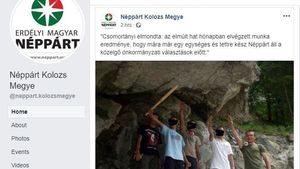 Președintele Partidului Popular Maghiar din Transilvania, salut nazist pe Facebook. Formațiunea susține că pagina a fost spartă