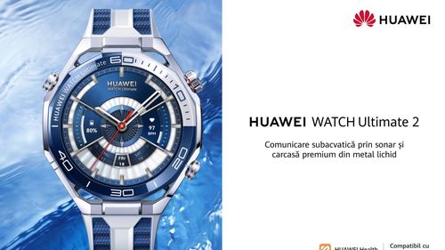 Un smartwatch creat pentru exploratori: HUAWEI WATCH Ultimate 2, primul ceas inteligent cu rezistență la apă până la 150 metri și funcții audio