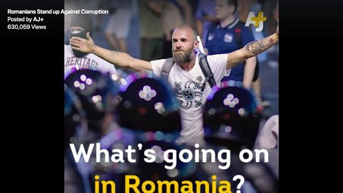 VIDEO Reprimarea violentă a protestelor de la București, într-un reportaj Al Jazeera: ”Românii s-au săturat de corupție”