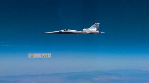 Un avion al NASA a depășit bariera sunetului în cadrul primului zbor de testare supersonic