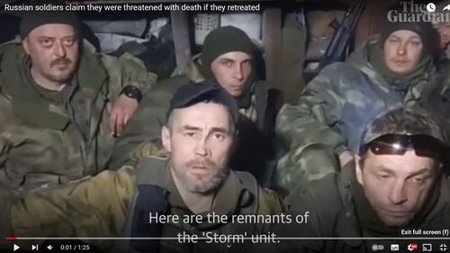 VIDEO Soldații ruși își acuză comandanții că au folosit "trupe de barieră" pentru a-i împiedica să se retragă: "Comandanții noștri sunt o organizație criminală"