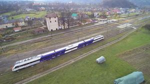 Un tren ucrainean de călători a efectuat o cursă de probă pe linia Berlibas - Valea Vişeului, pentru prima dată după 16 ani