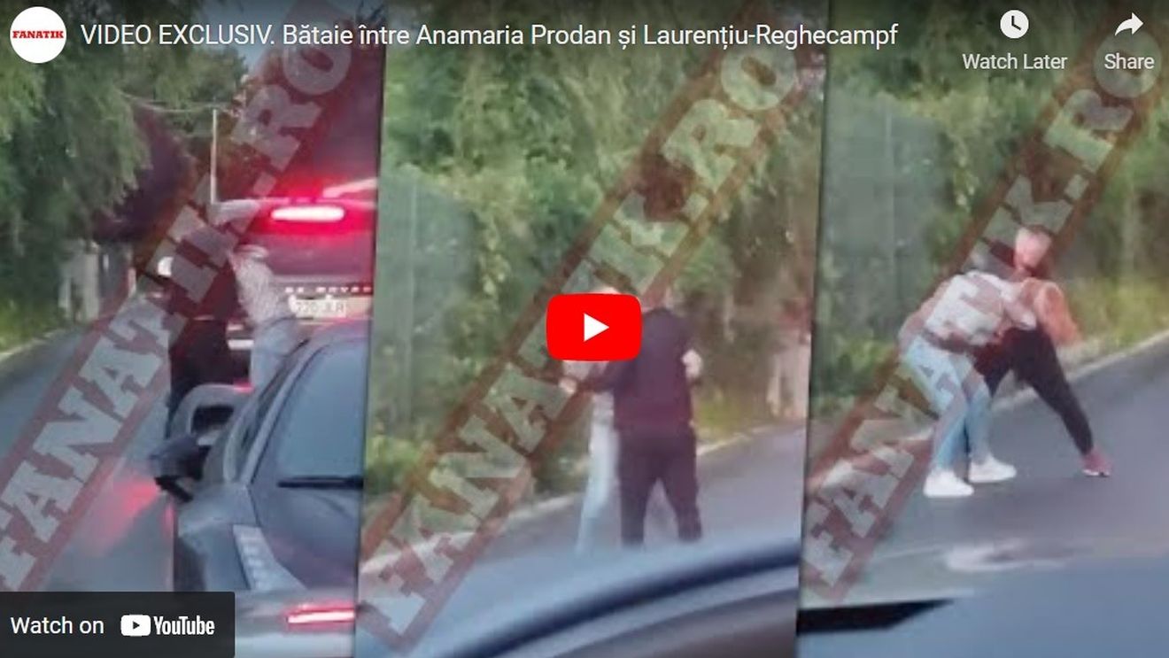 VIDEO Bătaia dintre Anamaria Prodan şi Laurenţiu Reghecampf, filmată