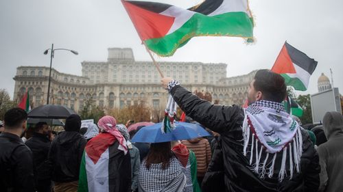 Manifestație de solidaritate cu palestinienii, organizată sâmbătă în București / Jandarmeria anunță măsuri de asigurare a ordinii publice