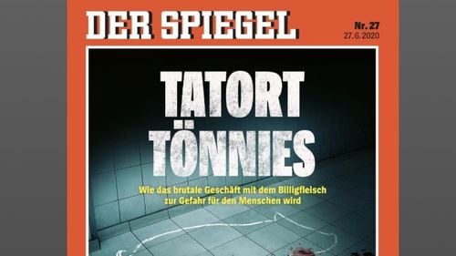 Cazul abatorului Tonnies, unde o mie de români s-au infectat cu coronavirus, cap de afiș în presa germană / Der Spiegel: Cum afacerea brutală cu carne ieftină ajunge să pună oameni în pericol