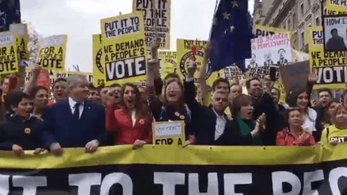 VIDEO Manifestaţie uriaşă la Londra împotriva Brexitului