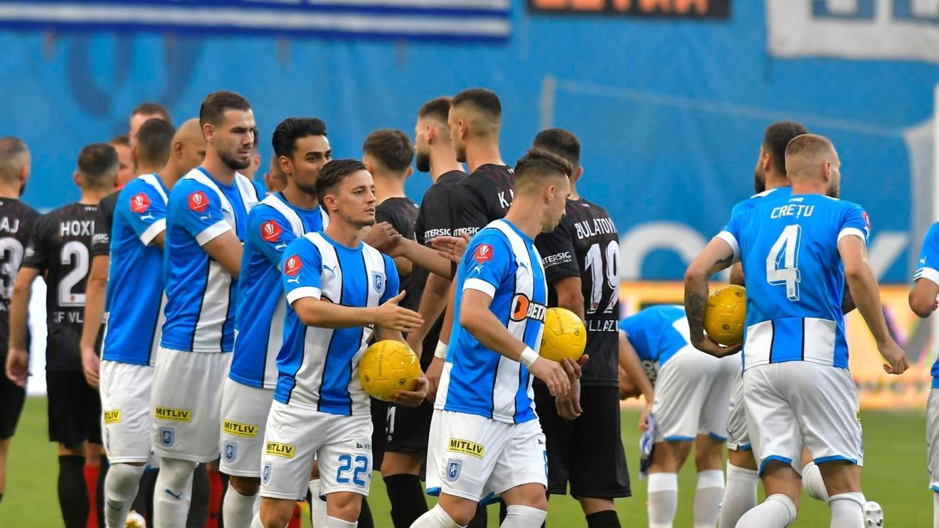 Universitatea Craiova, calificată în turul al treilea preliminar al Europa Conference League / A învins Vllaznia Shkoder cu 3-0