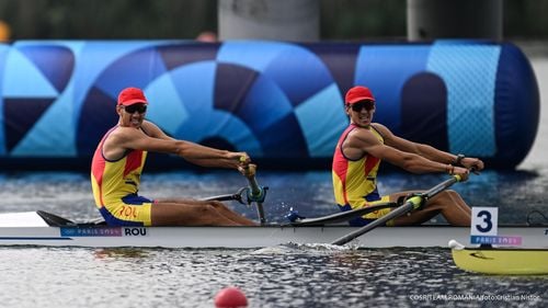 JO Paris 2024: Arteni Florin și Lehaci Florin au ratat la secundă medalia de bronz la canotaj dublu vâsle masculin