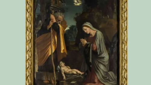 O pictură rară cu Naşterea Domnului creată în urmă cu 500 de ani de Baldassare Peruzzi, salvată de guvernul britanic