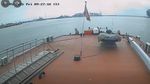 VIDEO Explozia dronei din Portul Constanța, surprinsă de o cameră de la bordul unei nave din larg