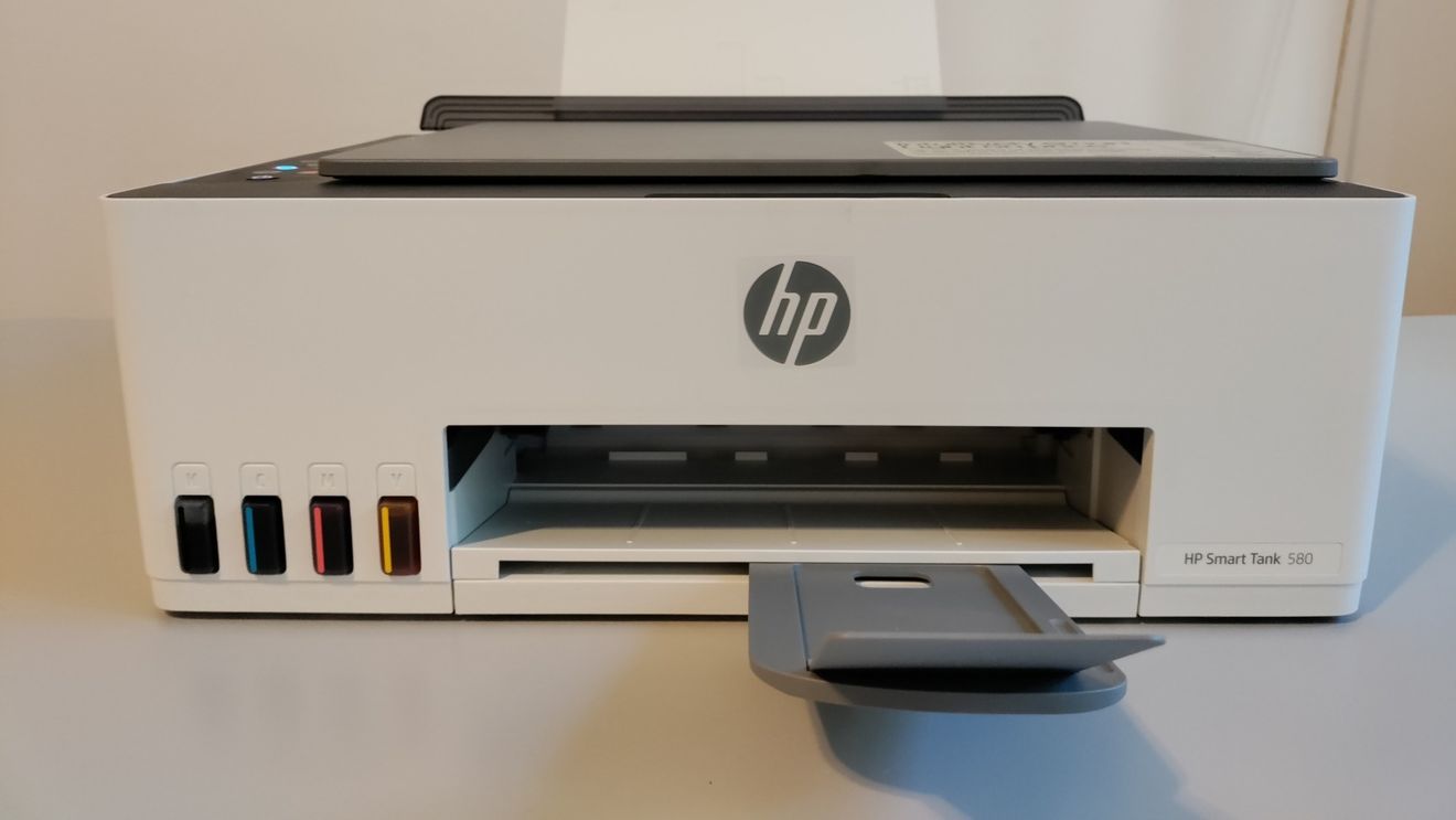 Imprimanta Multifunctională CISS InkJet color HP Smart Tank 580 All-in-One - o soluție versatilă pentru familii și mici birouri (P)